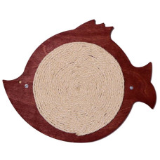 Настенная когтеточка «Fish» с джутовой основой