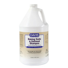 Дезодорирующий шампунь глубокой очистки с успокаивающим действием Davis Baking Soda & Oatmeal ДЕВИС ПИЩЕВАЯ СОДА С ОВЕНКОЙ для собак и кошек, 3,8 л