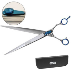 Прямые ножницы Davis Extreme Edge BLUE Straight для стрижки собак 10", 25,4 см