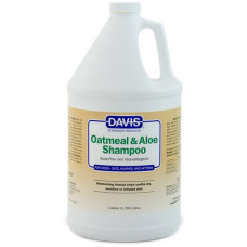 Гипоаллергенный шампунь Davis Oatmeal & Aloe Shampoo ОВСЯНАЯ МУКА С АЛОЭ для собак и котов, концентрат 3,8 л