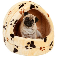 Домик для котов и собак Flamingo Track, бежевый 50х46х40 см