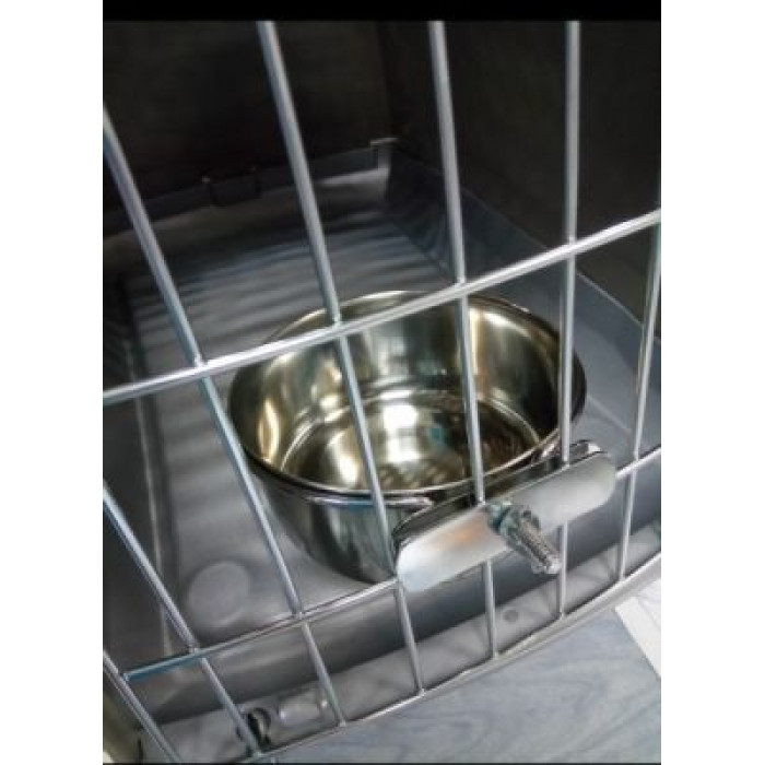 Годівниця гризунів та птахів Flamingo Feeding Bowl With Nut, навісна з гайкою 0.98л, d 15 см