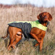 Плащ попона для собак Flamingo Touchdog Coat, ветро-, водо-, грязеотталкивающая, ткань Teflon салатово-серый, XL, 47х62х38 см