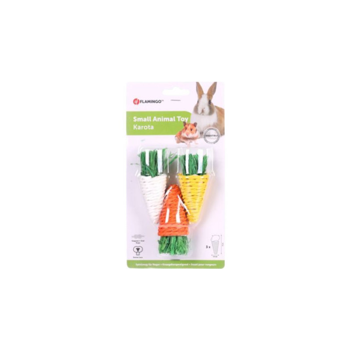 Игрушка для грызунов Flamingo Small Carrots, 2х8 см