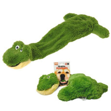 М'яка іграшка для собак Flamingo Shaky Frog, плюш, 32 см