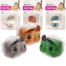 Заводная игрушка для котов - дрожащая мышь Flamingo Plush Mouse Shakin` Jerry