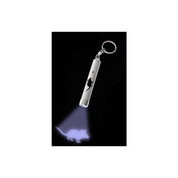 Інтерактивна світлодіодна іграшка для котів Flamingo Led Pointer Mouse Light, 8 см