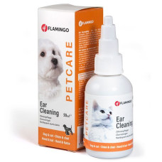 Капли для чистки ушей собак и котов Flamingo PETCARE EAR CLEANER