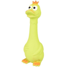 Латексная игрушка с пищалкой для собак Flamingo Duck Sitting, 7х6х20 см