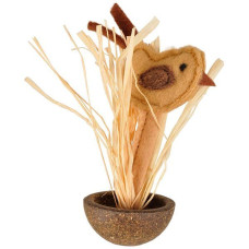 Игрушка с кошачьей мятой для котов Flamingo Catnip Bird, 12х8,4х4,1 см