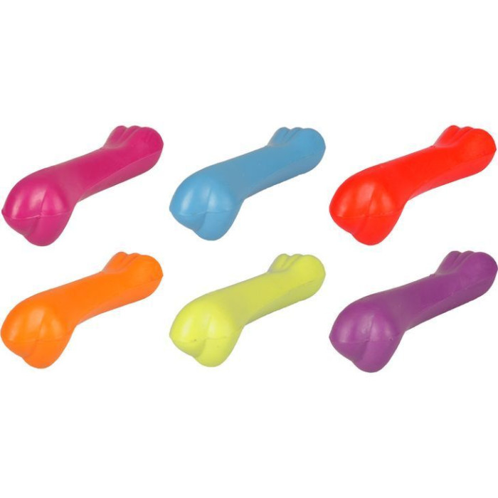 Іграшка для собак Flamingo RUBBER BONE, кістка гумова, 12 см