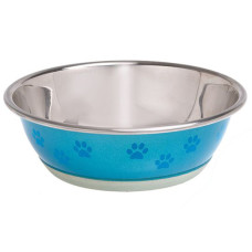 Миска для собак и котов Flamingo Bowl Selecta Paw, нержавейка, 350 мл, 13 см