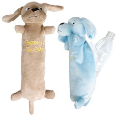 Мягкая игрушка для пластиковой бутылки внутри Flamingo Buddy Harry 10х10х28 см