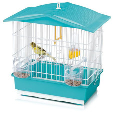 Imac ТИФФАНИ (TIFFANY) клетка для канареек, пластик, 42х26х42 см, голубой