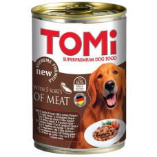 TOMi 5 kinds of meat 5 ТОМИ ВИДОВ МЯСА супер премиум корм, консервы для собак 1,2кг