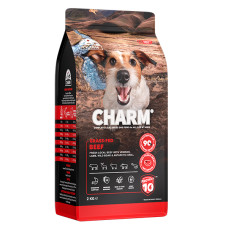 Сухой беззерновой холистик корм для собак Charm Grass-Fed Beef ЧАРМ БЫЧКИ откормлены на траве, 2 кг