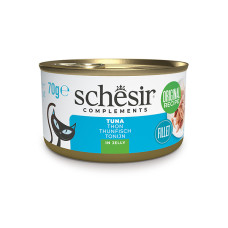 Натуральні консерви для котів Schesir Tuna, філе тунця в желе, 70г