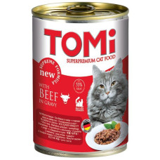TOMi Superpremium Beef ТОМИ ГОВЯДИНА консервы для котов, 0.4 кг.