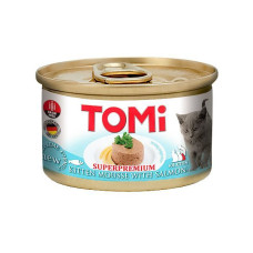 TOMi For Kitten with Salmon ТОМИ ДЛЯ КОТЯТ ЛОСОСЬ консервы для котят, мусс, 0.085 кг.