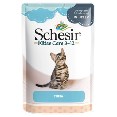 Натуральні консерви для кошенят Schesir Tuna Kitten тунець в желе, пауч 85г