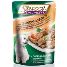 Консервы для собак Stuzzy Speciality Dog Rabbit Vegetables КРОЛИК С ОВОЩАМИ в соусе, пауч, 100г