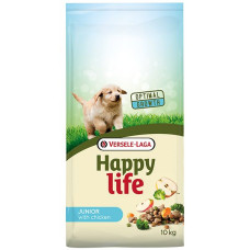 Сухий преміум корм Happy Life Junior with Chicken для цуценят всіх порід 10 кг