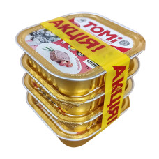 АКЦИЯ 3+1 TOMi Veal Poultry ТОМИ ТЕЛЯТИНА ПТИЦА консервы для кошек, паштет