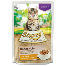Консерви Stuzzy Cat Sterilized Chicken для стерилізованих кішок та кастрованих котів, курка в соусі, 85г