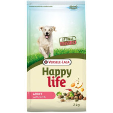 Сухой премиум корм Happy Life Adult with Lamb для взрослых собак средних и крупных пород 3 кг
