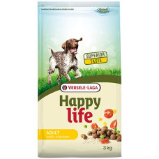 Сухой премиум корм Happy Life Adult with Chicken для собак всех пород 3 кг