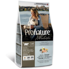 Сухий холіст корм для котів Pronature Holistic Adult Atlantic Salmon&Brown Rice з атлантичним лососем і коричневим рисом 2,72кг