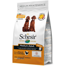Монопротеиновый корм Schesir Dog Medium Adult Chicken для собак средних пород, 3 кг