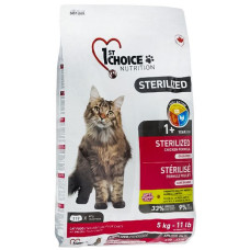 Сухой корм 1st Choice Cat STERILIZED для кастрированных кошек 5 кг