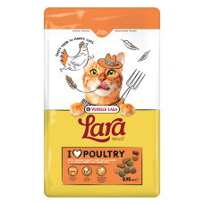 Сухой премиум корм для кошек Lara Adult with Chicken & Turkey ЛАРА ИНДИЧКА КУРКА, 950 г