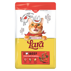 Сухой премиум корм для кошек Lara Adult with Beef Flavour, с говядиной, 950 г