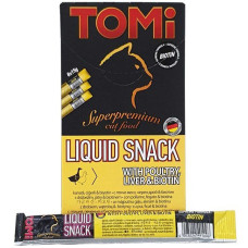 TOMi Liquid Snack Poultry, Liver&Biotin ТОМИ ПТИЦА И ПЕЧЕНЬ С БИОТИНОМ жидкое лакомство для котов, 0.015 кг