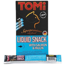 TOMi Liquid Snack Salmon&Inulin ТОМИ ЛОСОСЬ С ИНУЛИНОМ жидкое лакомство для котов, 0.015 кг.