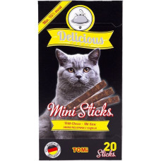 TOMi Delicious Mini Sticks Cheese ТОМИ ДИЛИШЕС СЫР лакомство для котов, 0.04 кг.