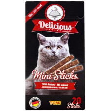 TOMi Delicious Mini Sticks Salami ТОМИ ДИЛИШЕС САЛЯМИ лакомство для котов, 0.04 кг.