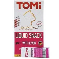 TOMi Liquid Snack Liver&Biotin ТОМИ ПЕЧЕНЬ С БИОТИНОМ жидкое лакомство для котов, 0.01 кг.