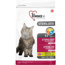 Сухой корм 1st Choice Cat STERILIZED для кастрированных кошек 10 кг