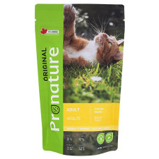 Корм для котів Pronature Original Adult Chiсken, м'ясо курки з вівсом 340 г