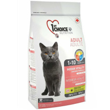 Сухой корм 1st Choice Cat Adult Indoor Vitality Short hair для домашних кошек 5,44 кг