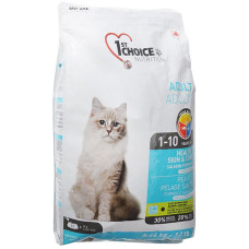 Сухой корм 1st Choice Cat Adult Healthy Skin&Coat для здоровой кожи и блестящей шерсти котов, с лососем 5,44 кг