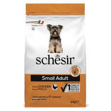 Корм Schesir Dog Small Adult Chicken для взрослых собак малых пород,  с курицей, 2 кг