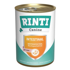Диетический влажный корм Rinti Canine Veterinary Intestinal mit Rind РИНТИ ВЕТЕРИНАРИ ИНТЕСТИНАЛ ГОВЯДИНА для собак с заболеваниями ЖКТ и поджелудочной железы, банка 400 г