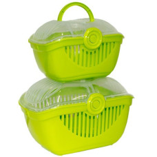 Переноска для домашних животных Moderna, 48х36х32 см, ярко-зеленый