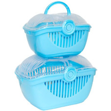 Переноска для домашних животных Moderna ТОП РАННЕР, 39х29х25 см, ярко-голубой