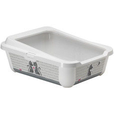 Туалеты для котов Moderna Hercules Cats in Love МОДЕРНА ВЛЮБЛЕННЫЕ КОТЫ, 51х39х19см, белый