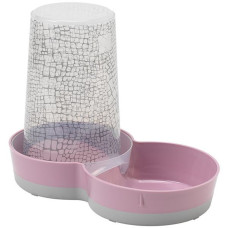 Автокормушка автопоилка Moderna Tasty Jumbo WildLife МОДЕРНА ДИКИЙ МИР для собак, 3.75л, розовый